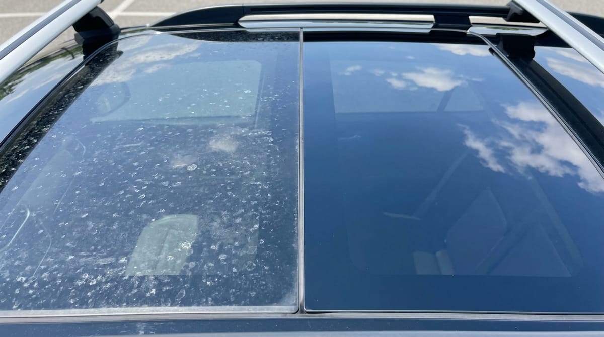 After — Panoramic Roof — Water Spot Removal