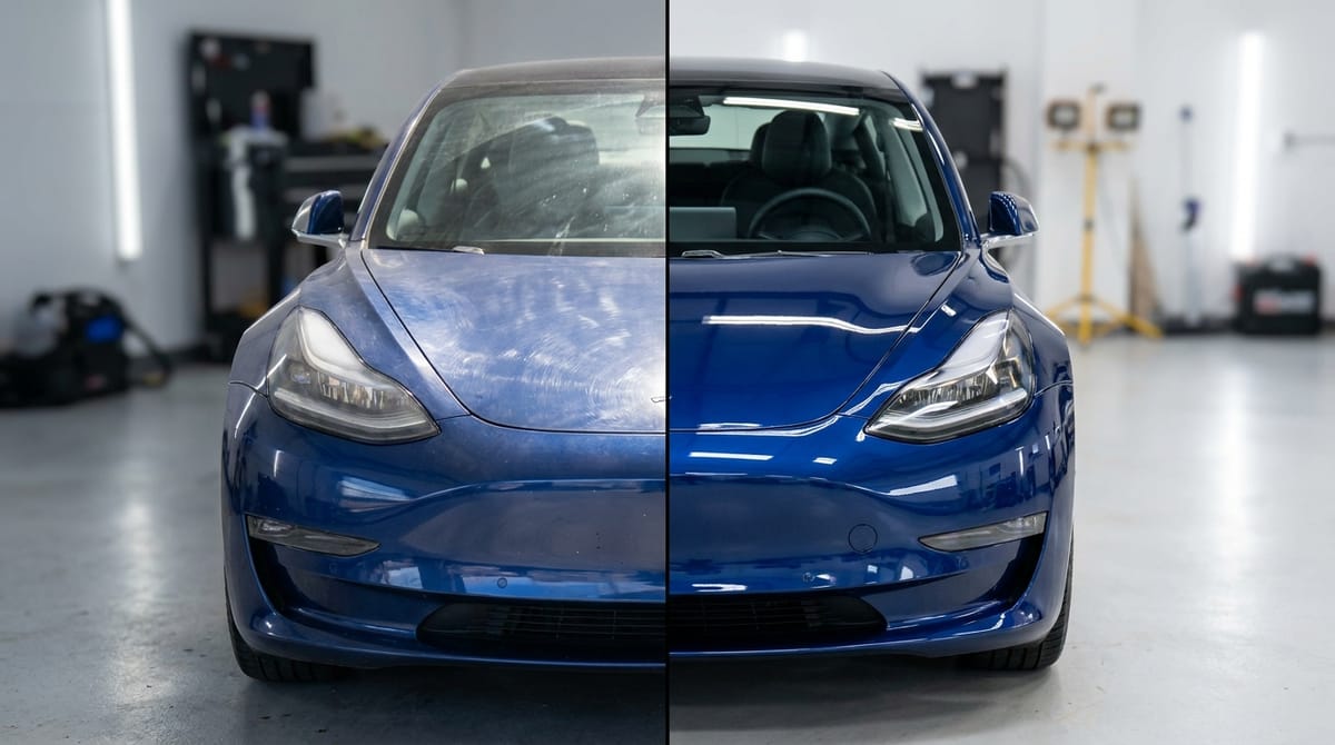 After — Blue EV — Paint Correction