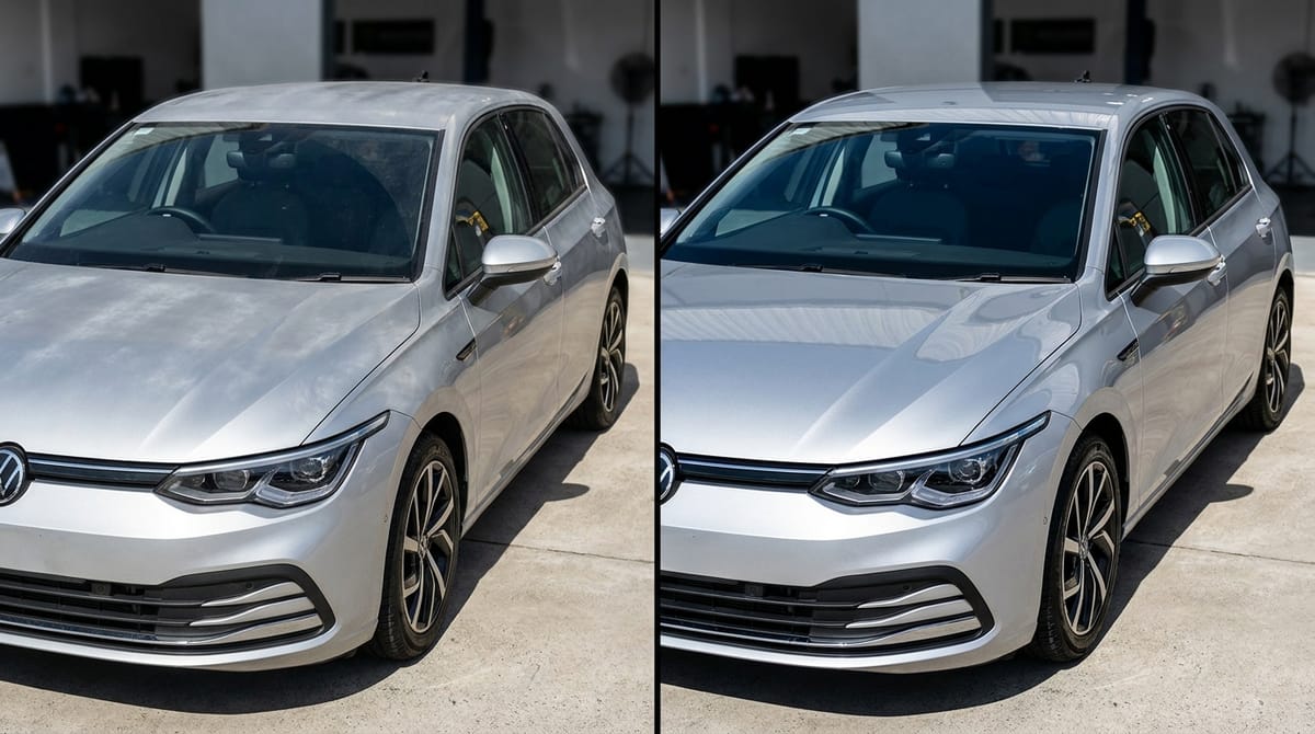 After — Silver Hatchback — Swirl Removal