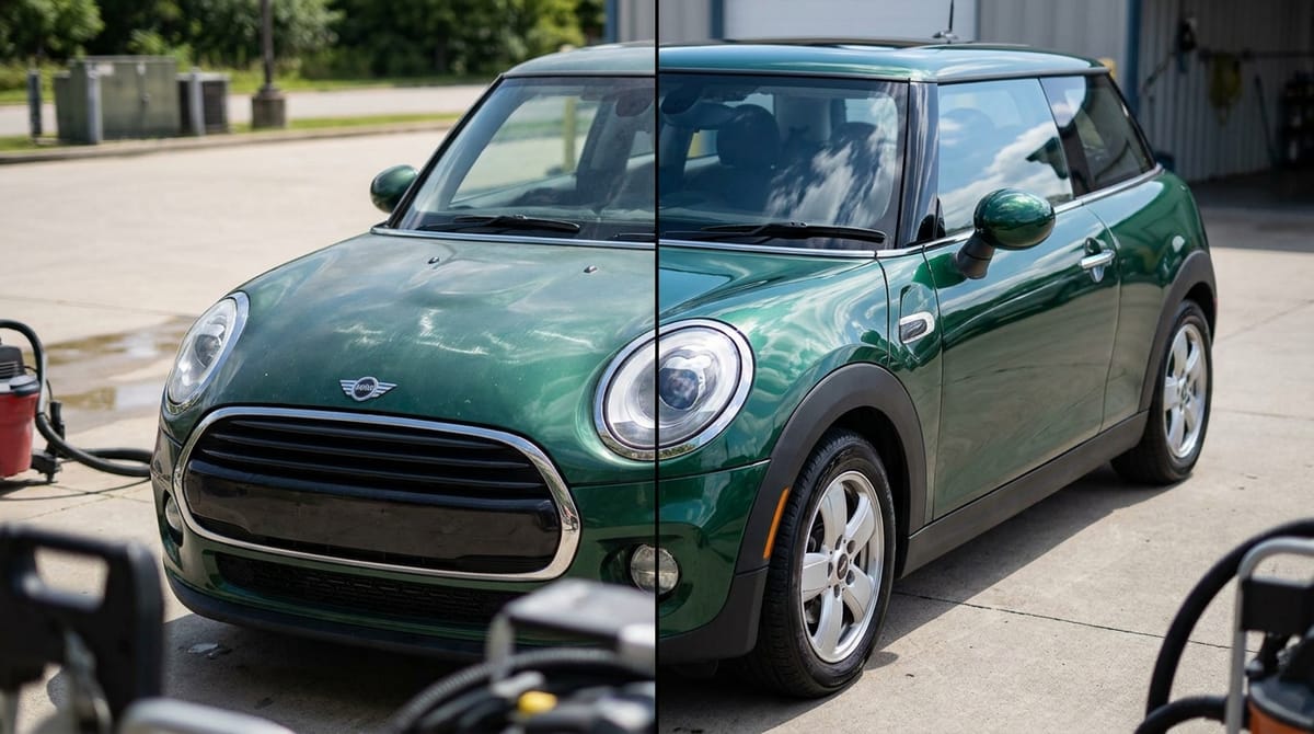 After — Green Compact — Paint Correction